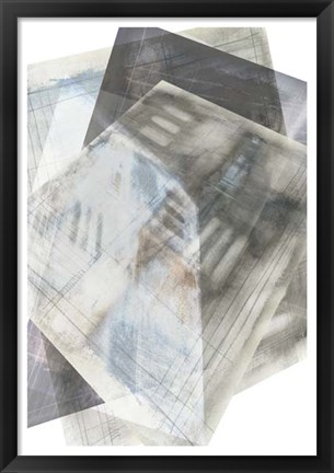 Framed Faceted Illusion III Print