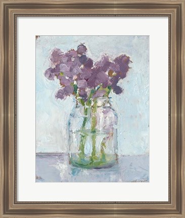 Framed Impressionist Floral Study II Print