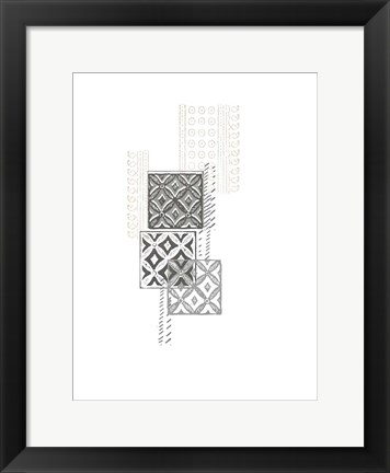 Framed Block Print Composition II Print