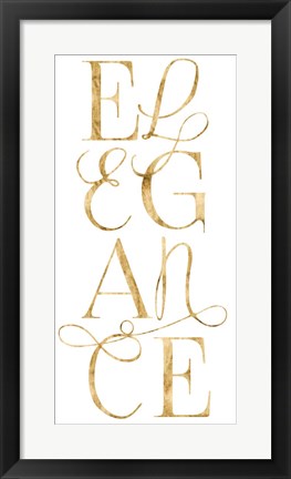 Framed Elegant &amp; Dazzling I Print