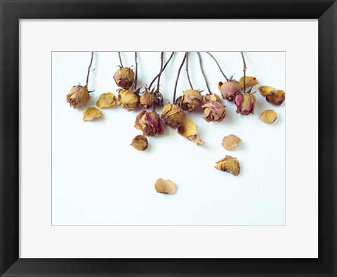 Framed Golden Petals I Print