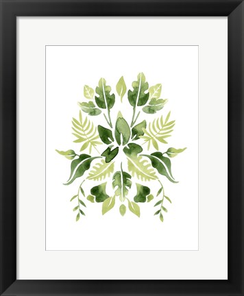 Framed Verdant Vignette II Print