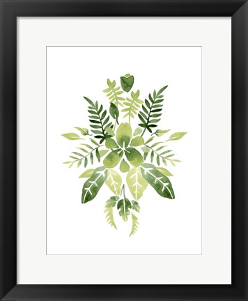 Framed Verdant Vignette IV Print