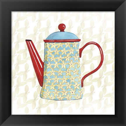 Framed Sweet Teapot VI Print