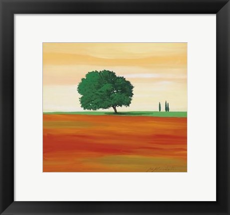 Framed Gio Mondelli - Albero Solitario Size 15.75x15.75 Print