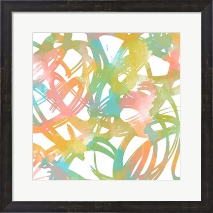 Framed Colorful Flow I Print