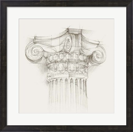 Framed Column Schematic II Print