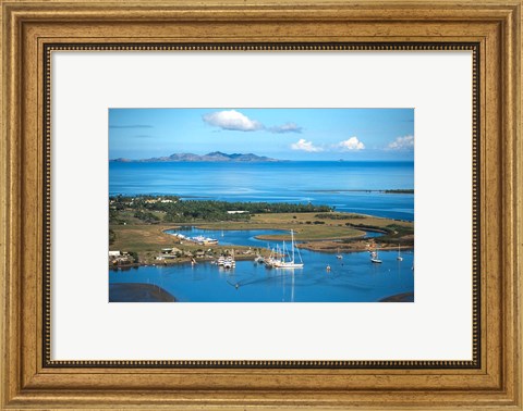 Framed Denarau Marina, near Nadi, Fiji Print