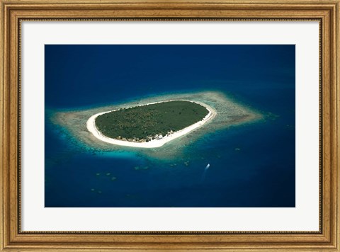 Framed Mamanuca Island Group, Mamanuca Islands, Fiji Print