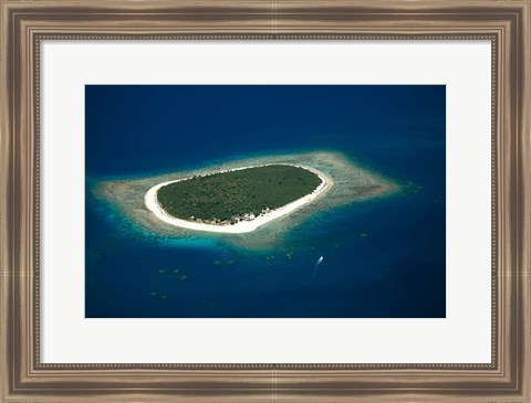 Framed Mamanuca Island Group, Mamanuca Islands, Fiji Print