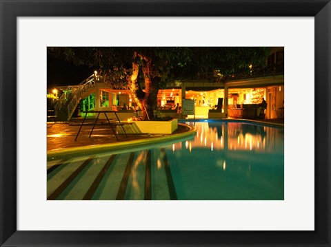 Framed Pool at Sheraton Denarau Villas, Denarau Island, Nadi, Fiji Print