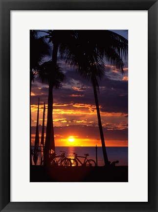 Framed Sunset,  Fiji Print