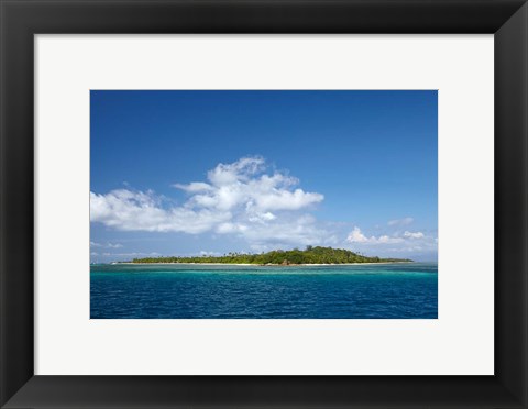 Framed Malolo Lailai Island, Mamanuca Islands, Fiji Print