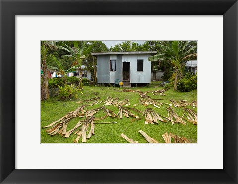 Framed Iron house, Namaqumaqua village, Viti Levu, Fiji Print