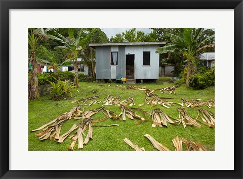 Framed Iron house, Namaqumaqua village, Viti Levu, Fiji Print