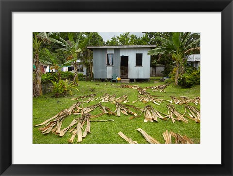 Framed Iron house, Namaqumaqua village, Viti Levu, Fiji Print