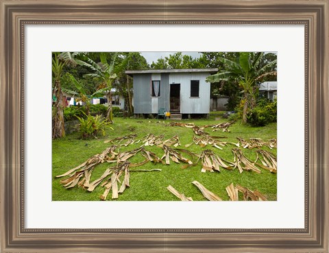 Framed Iron house, Namaqumaqua village, Viti Levu, Fiji Print