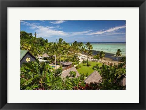 Framed Crusoe&#39;s Retreat, Fiji Print