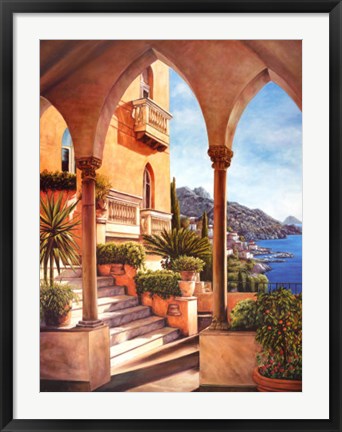 Framed Palazzo on Amalfi Print