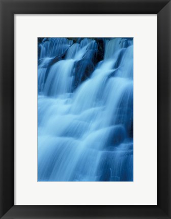 Framed Kent Falls in Kent Falls State Park, Connecticut Print