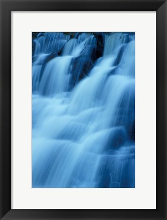 Framed Kent Falls in Kent Falls State Park, Connecticut Print