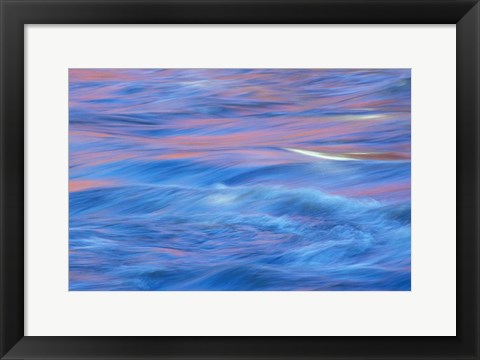 Framed Covered Bridge Reflection in the Housatonic River, Litchfield Hills, Connecticut Print