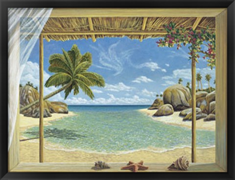 Framed Seychelles View Print