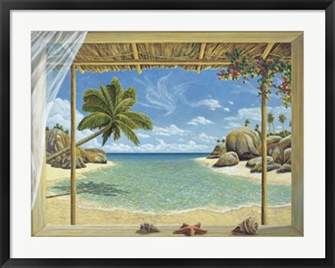 Framed Seychelles View Print