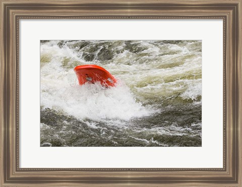 Framed Kayaking, Farmington River, Connecticut Print