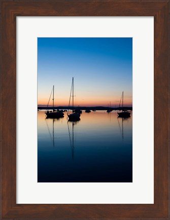 Framed Sailboat, Connecticut River Print