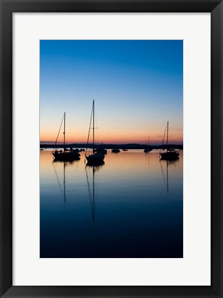 Framed Sailboat, Connecticut River Print