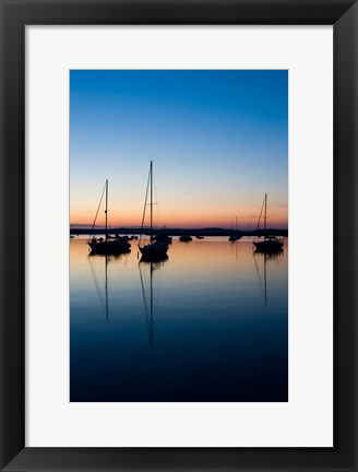 Framed Sailboat, Connecticut River Print