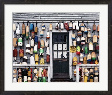 Framed Fishing shack, Niantic, Connecticut Print