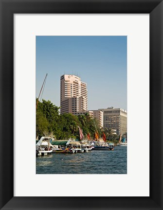 Framed Nile River, Cairo, Egypt, North Africa Print