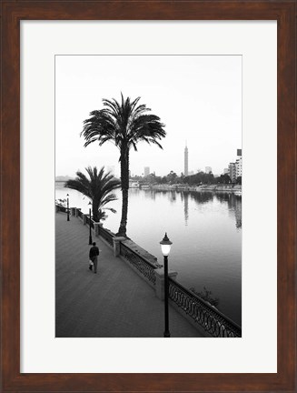 Framed View of the Nile River, Cairo, Egypt Print