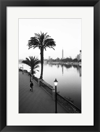 Framed View of the Nile River, Cairo, Egypt Print