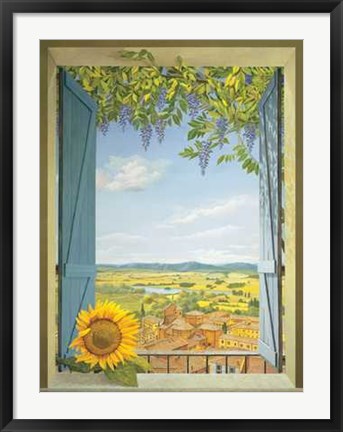 Framed Finestra Sul Borgo Print