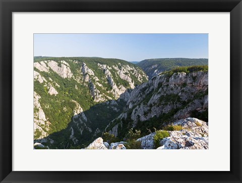 Framed Gorge of Zadiel in the Slovak karst, Slovakia Print