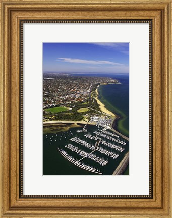 Framed WWI Submarine Wreck, Picnic Point, Sandringham, Port Phillip Bay, Melbourne, Victoria, Australia Print