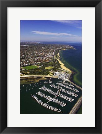 Framed WWI Submarine Wreck, Picnic Point, Sandringham, Port Phillip Bay, Melbourne, Victoria, Australia Print