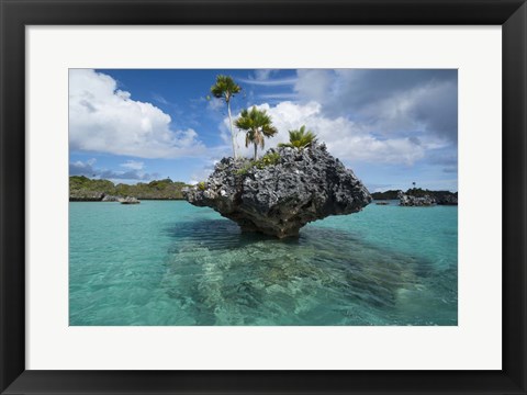 Framed Scenic lagoon, Southern Lau Group, Island of Fulanga, Fiji Print