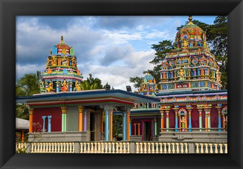 Framed Sri Siva Subramaniya Hindu temple, Nadi, Viti Levu, Fiji Print