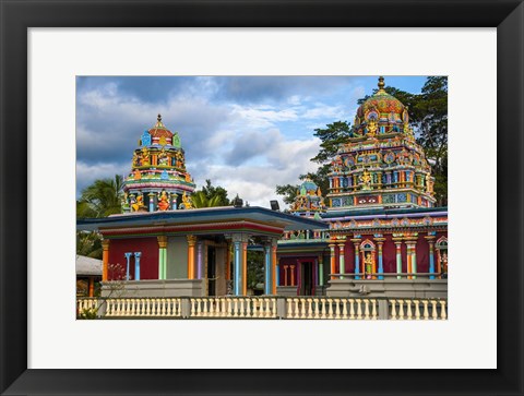 Framed Sri Siva Subramaniya Hindu temple, Nadi, Viti Levu, Fiji Print