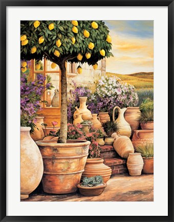 Framed Lemon Topiary Print