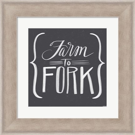 Framed Farm to Fork Print