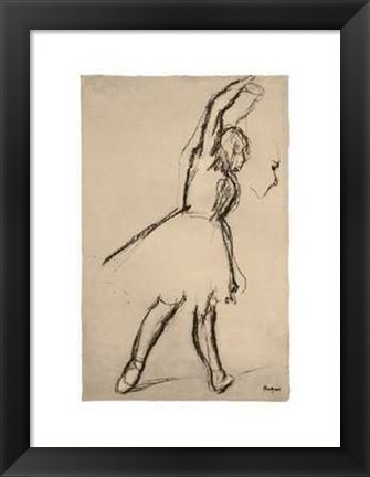 Framed Etude de Danseuse II Print