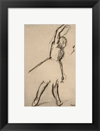 Framed Etude de Danseuse II Print