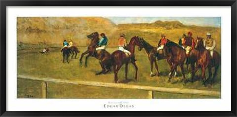 Framed Chevaux de Courses Print