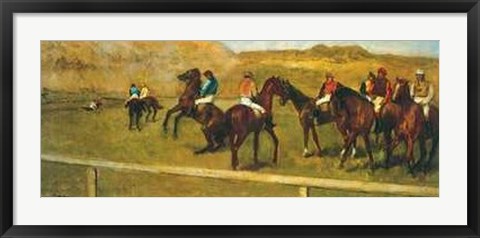 Framed Chevaux de Courses Print