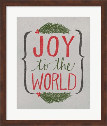 Framed Joy to the World Print